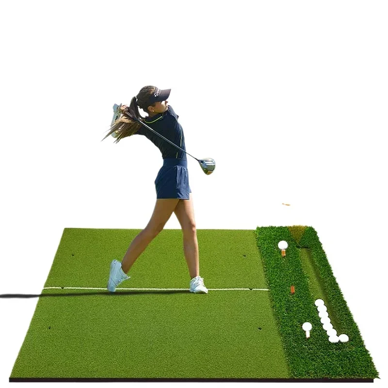 

Outdoor Swing Practice Golf Mat Belt Set Area Golf Strike Mat