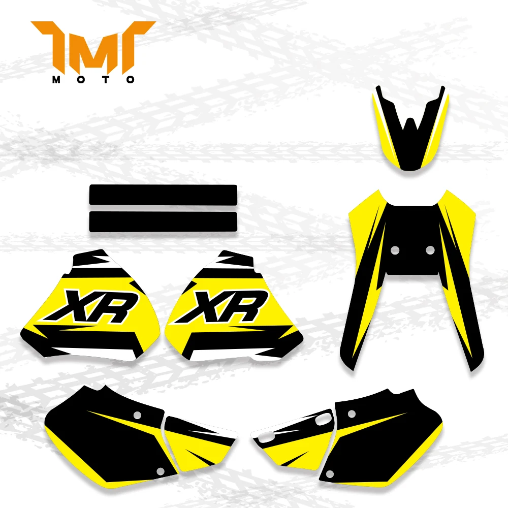 TMT Sepeda Motor Belakang Grafis Decals Stiker Kit Untuk Honda XR250 XR400 1996 1997 1998 1999   1997 - 2004 XR 250 400