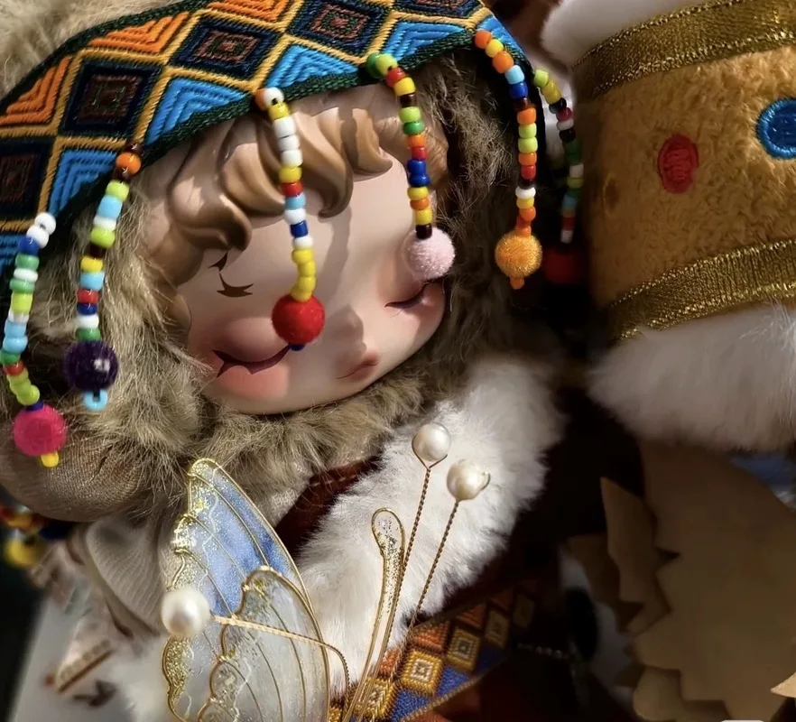 

Только одежда, подходящая для виниловых кукол, одежда в этническом стиле, тибетские халаты и головные уборы Мяо, ожерелье, аксессуары для кукол Kawai