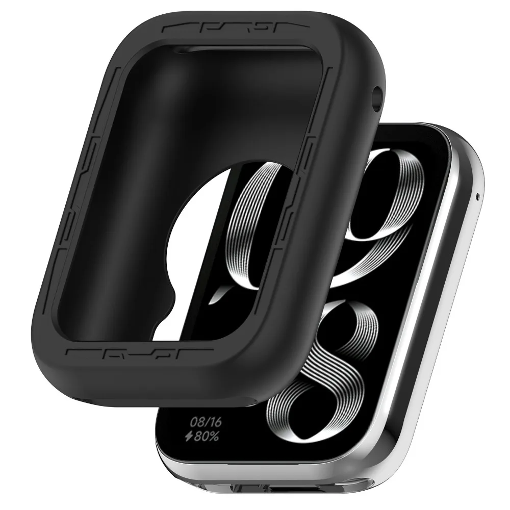 Capa protetora de silicone à prova de choque para xiaomi mi band 8 pro, colorido, anti-riscos, anti-riscos, à prova de choque