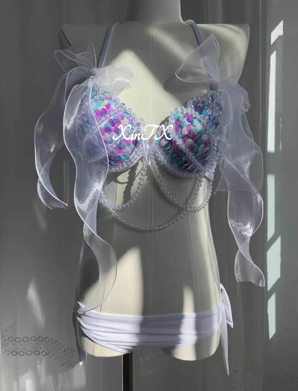 Sujetador Bikini Sirena Lentejuelas Sexy - usage example