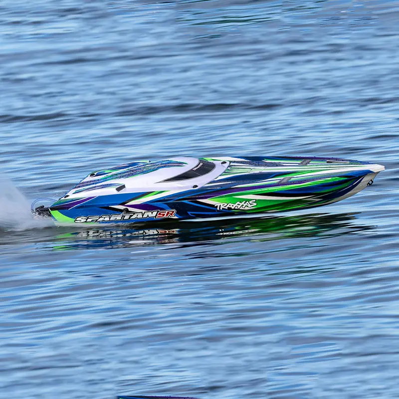 Traxxa Spartan Sr Sparta 1/10 Simulation télécommande électrique sans brosse auto-trempage lanchaud modèle 103076-4/remorque 10350