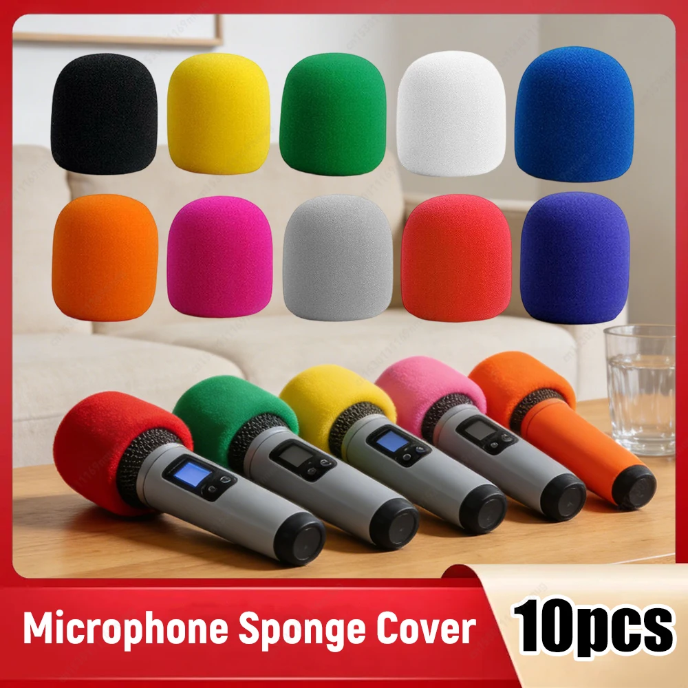 10 Peças de Espuma para Microfone, Capas Profissionais para Estúdio, Protetores de Microfone