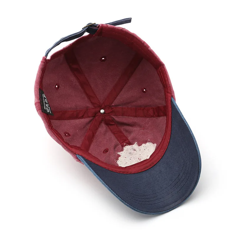 Men Hat Big Maple Leaf Embroidered Baseball Hat Women Retro Unisex Wash Cotton Baseball Hat Outdoor Sports Fishing Hat