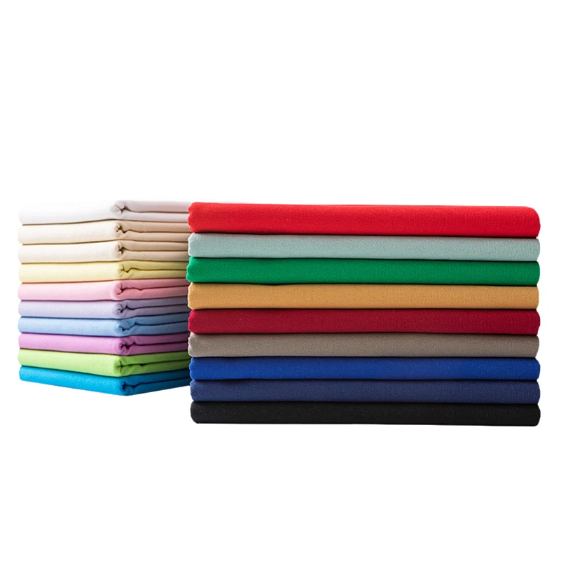 Thickened Cotton Canvas Fabric for Sewing Tote Bags Shoes DIY Handmade White Red Yellow Per Half Meter