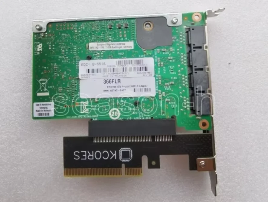 I350-T4 4Port Ethernet 366FLR FlexibleLOM i350 665240-B21 Network Card