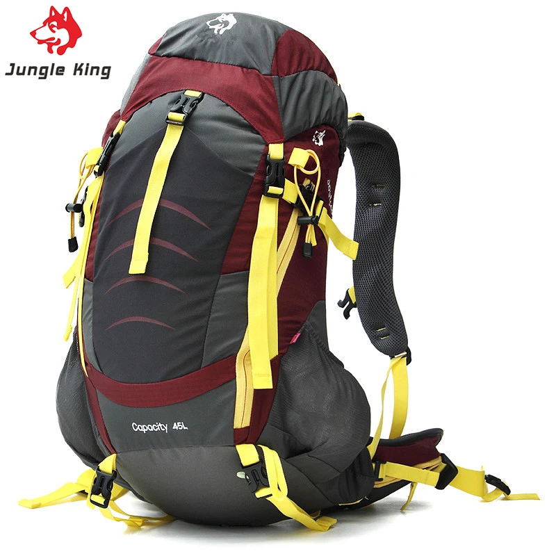 

JUNGLE KING CY1006 45L Outdoor Professional Travel Backpack Bag Nylon Hiking Camping Backpack Tear Resistance and Water Repel