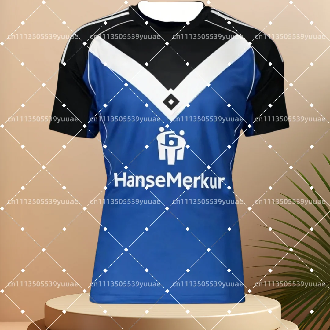 

Футбольные майки Hamburger SV 2026 (домашняя и выездная форма), спортивные футболки с коротким рукавом для взрослых, дышащие, быстросохнущие, для серфинга и дайвинга