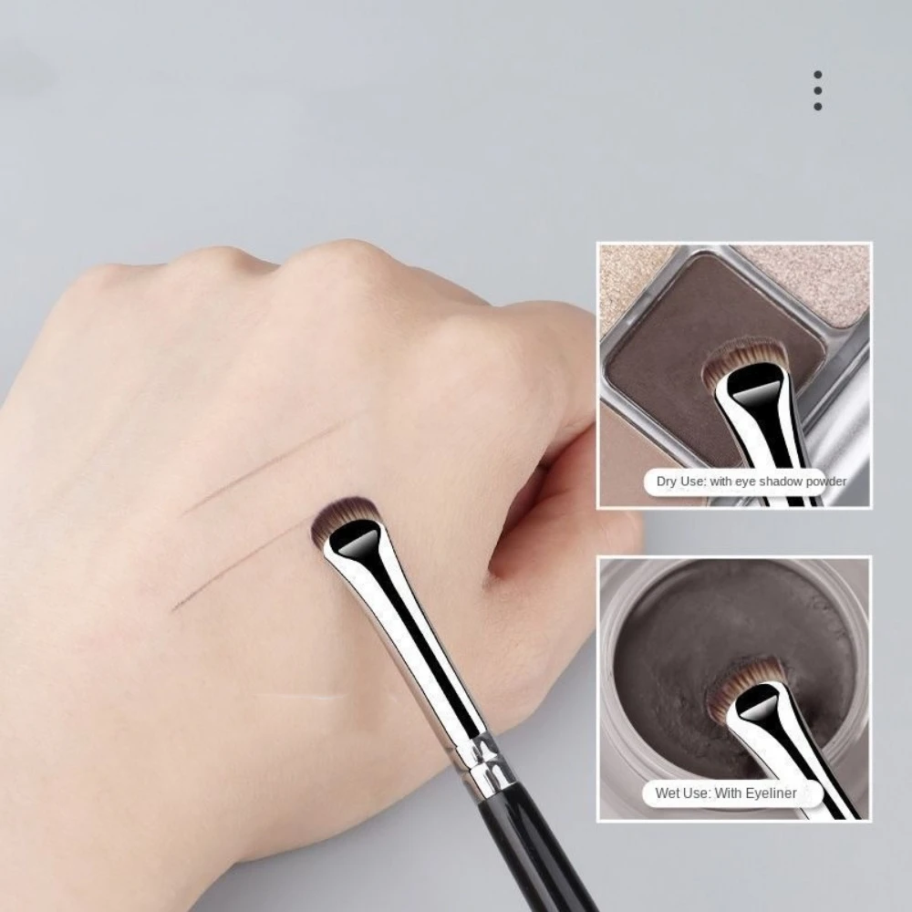 Nowy Zakrzywiony Pędzel do Makijażu Cienki Ostry Pędzel do Makijażu Eyeliner Mały Pędzel do Powiek Kosmetyczny Narzędzia do Makijażu Oczu