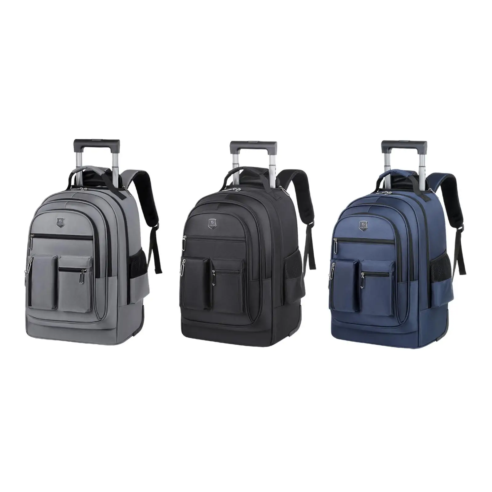 Large Capacity Rolling Backpack Wheeled Travel Bag Versatile Lightweight Outdoor Travel Bag for Women Men Business Travel Adults