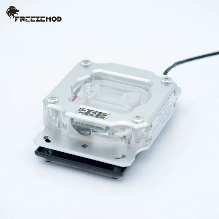 FREEZEMOD PC Water Cooling CPU Block For AM2/AM3/AM4,Digital Display Temperature Sense Motherboard Heatsin Aura SYNC,UPR-2018