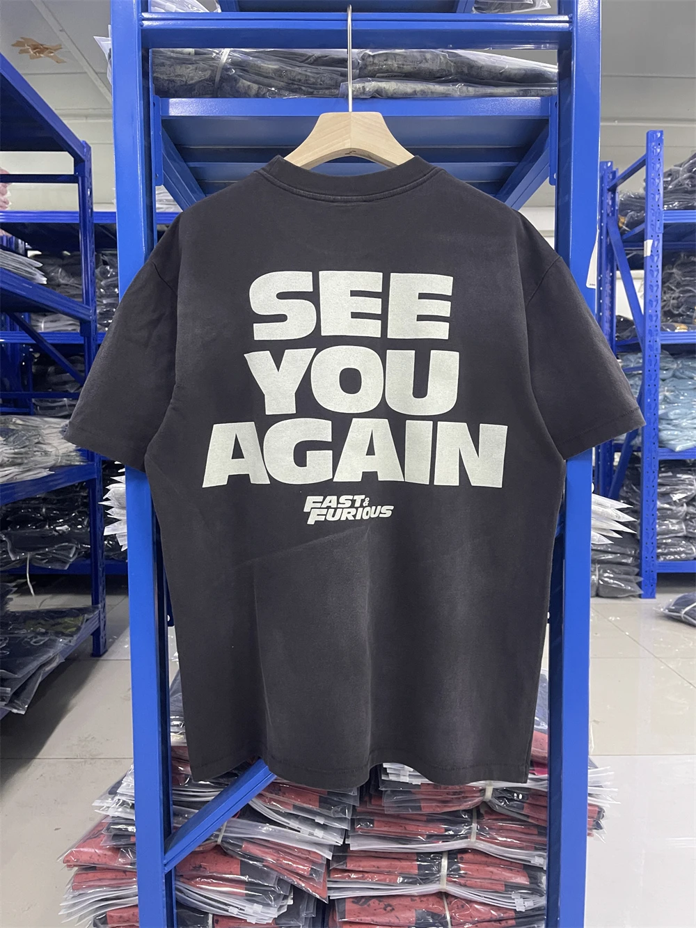 Washed Saint 25SS T Shirt Men Women High Quality Car Movie Poster Printing T-shirt Top Tees