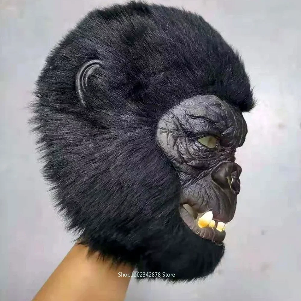 قناع دي غوريلي دي الهالوين، زي دي كوسبلاي دي شيمبانزي كينغ كونغ، قناع دي سينغ، أقنعة d'animaux en اللاتكس
