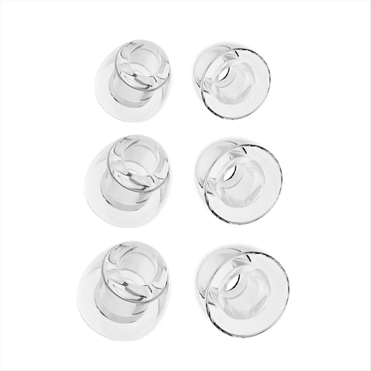 Super Sale 3 Pairs Transparent Liquid Silicone Ear Tips Noise Isolating Soft Safe Eartips Earphone Accessories for NX8 Himalay