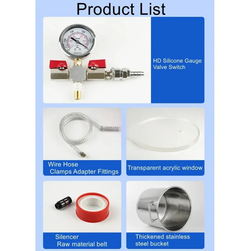 Vacuum pump turning hine industrial drops of silica gel defoaming epoxy rin experimental equipment