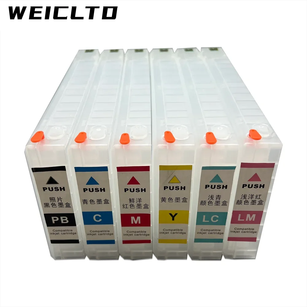 275 مللي T7816 T7811 T7811-T7816 T7821-T7826 خرطوشة حبر إعادة التعبئة الفارغة مع شريحة مرة واحدة للطابعة Epson DX100 D700