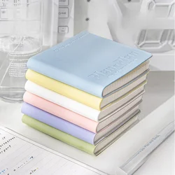 Macaron Color Pu Leather Grid Blank Sketch Book 100gsm Waterproof Cover Portable Journal Notebook Planner Notepad Stationery