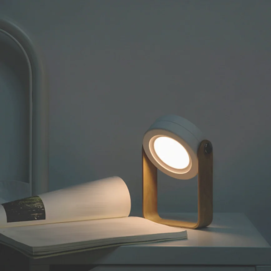 Lantern light 3D night light USB light outdoor handheld light new infinite dimming three level white light desk lamp