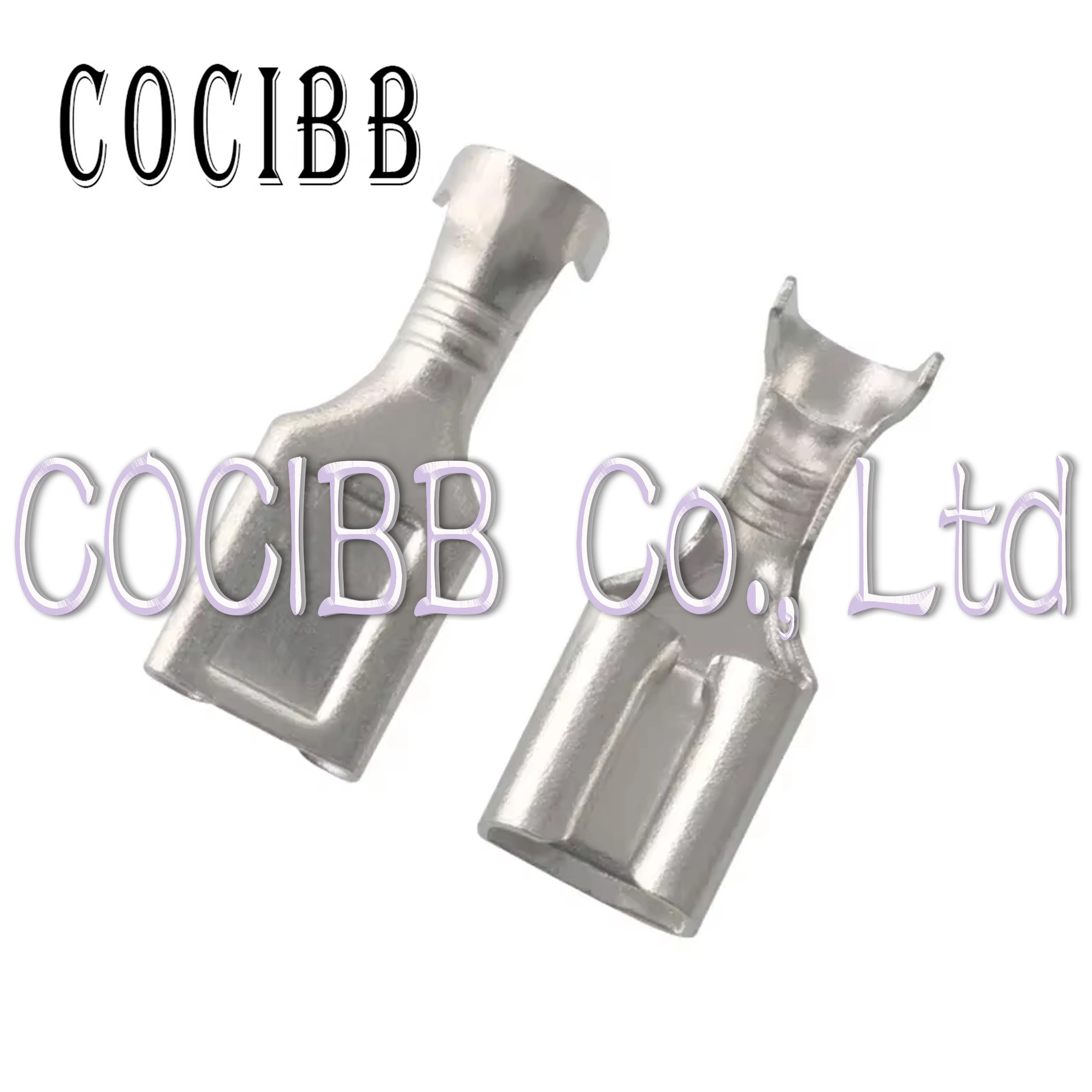 

50 Pcs Brass Tinned Automotive Cable Connector Crimp Terminal Block Fuse Box 4.8 mm Female Wire Splice Pins