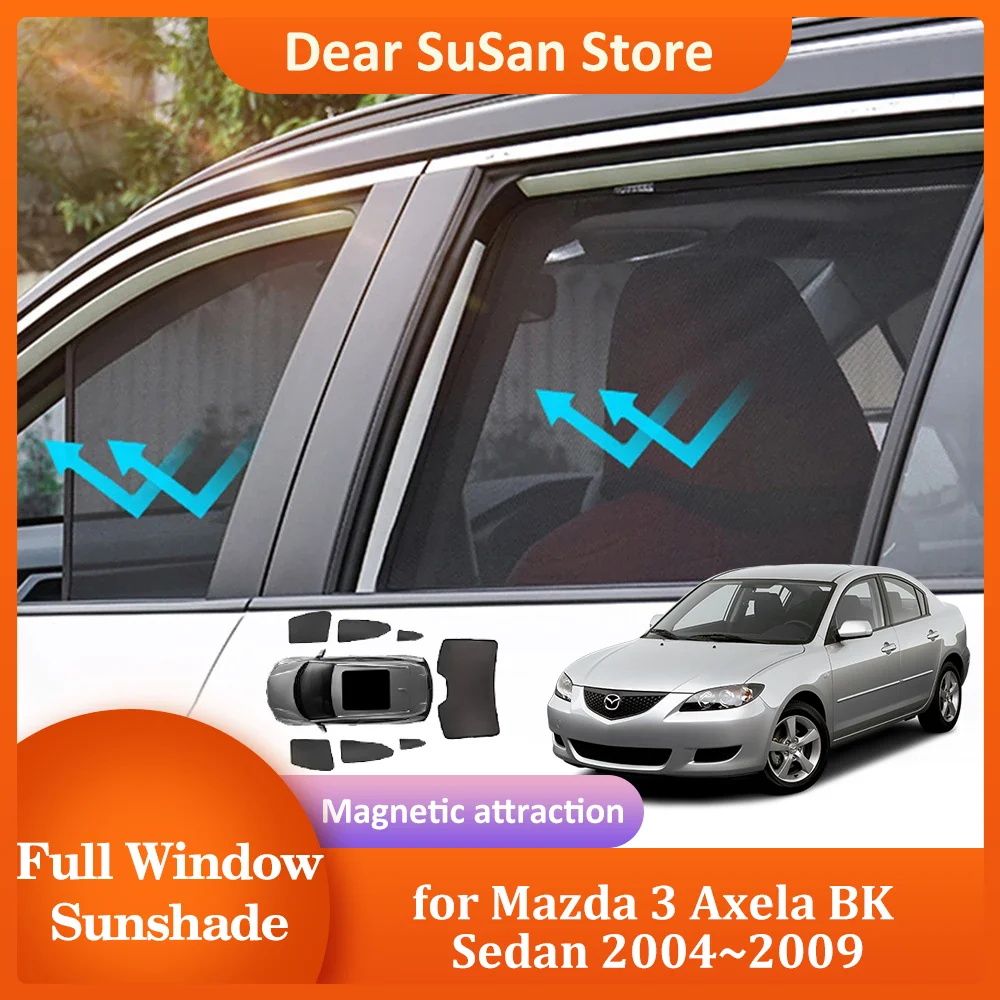 

Car Magnetic Sunshade for Mazda 3 Mazda3 Axela BK Sedan 2004~2009 Roof Windshield Curtain Window Pad Cover Sunroof Accessories