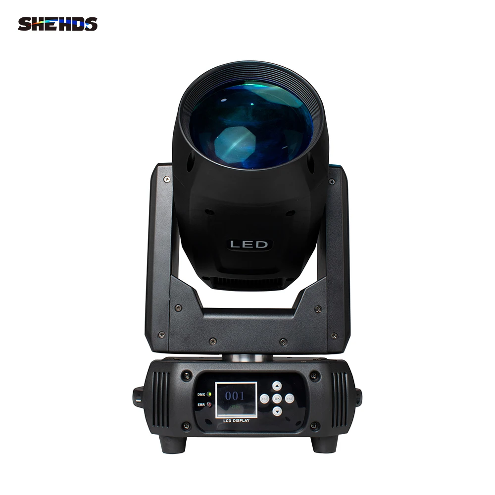 Imagem -03 - Shehds-led Beam Moving Head Light 18 Face Prism 150w Girando para dj Disco Festa Familiar Bar Boate Pcs