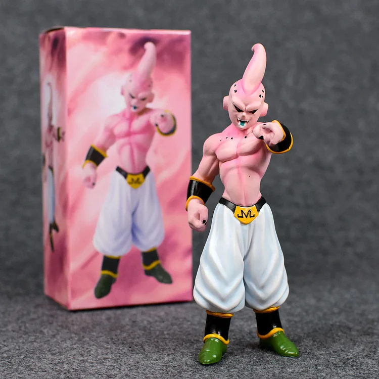 Figura de acción de Dragon Ball Z, modelo de juguete de PVC de Majin Buu Evil Boo, DBZ Buu Goku Super Saiyan Battle Vegeta