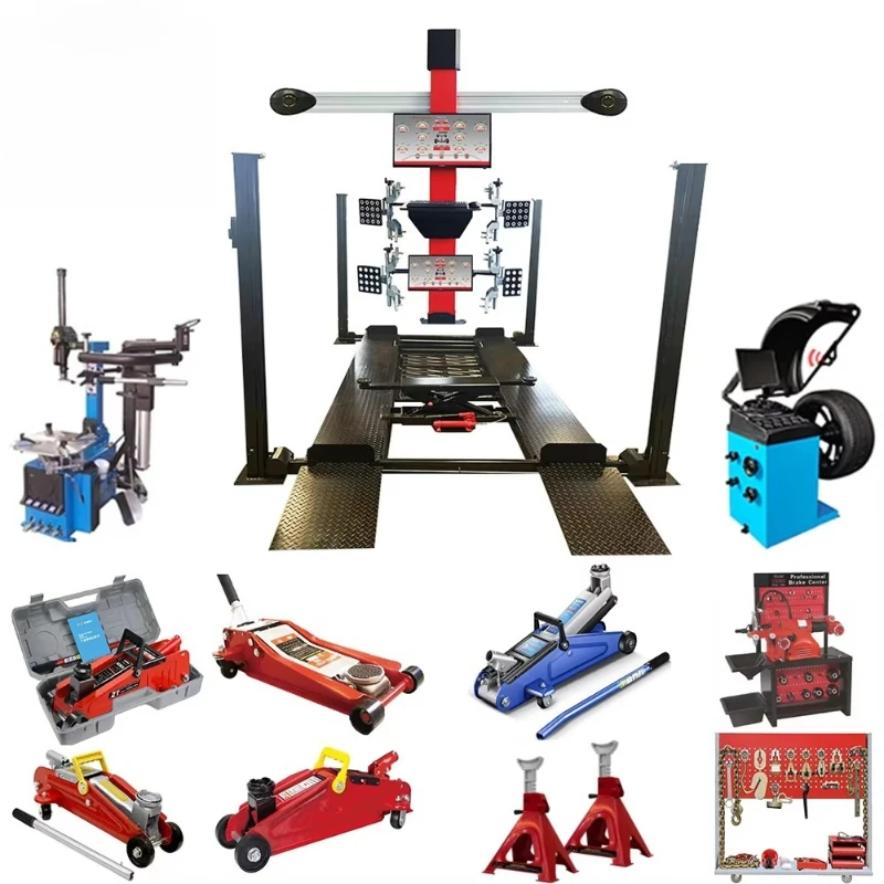 

Equipment Tire Replacement Wheel Balancer 4-Post Automobile Lift 3D Wheel Alignment Equipment Full Set Automobile Workshop