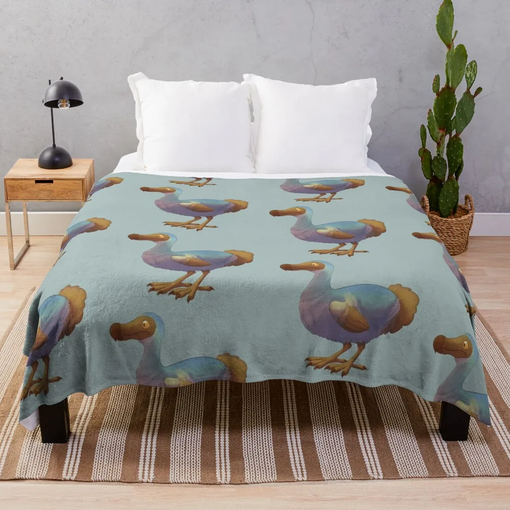 Dodo bird Throw Blanket blankets and throws Bed Fashionable For Sofa Thin Blankets