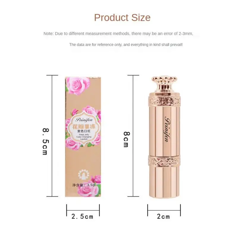 Flower Lip Balm Color Change Lipstick Flower Jelly Flower Lipstick Hydrating Moisturizing Waterproof Makeup Cosmetics For Women