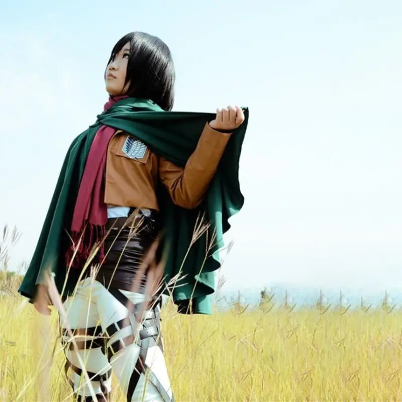 زي تنكري لشخصية هجوم العمالقة، طقم كامل لفتاة ثلاثية العيون، زي طويل لفيلق الاستطلاع، ملابس للرجال والنساء، زي مسرحي صيني تقليدي