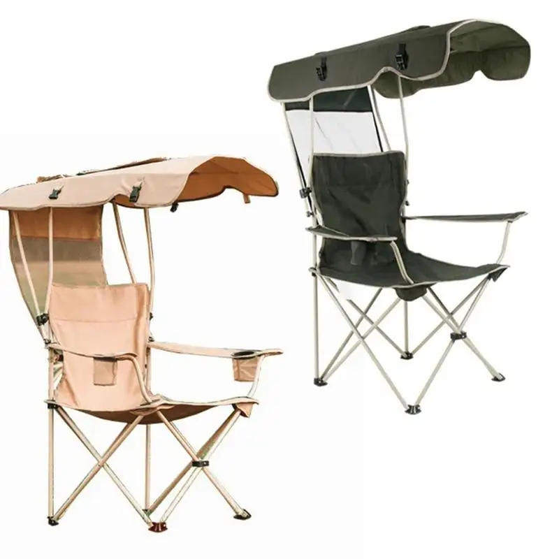 

Portable Folding Camping Chair With Cup Holder Lightweight Tourist Chairs Fishing Chair Outdoor Camping Furniture