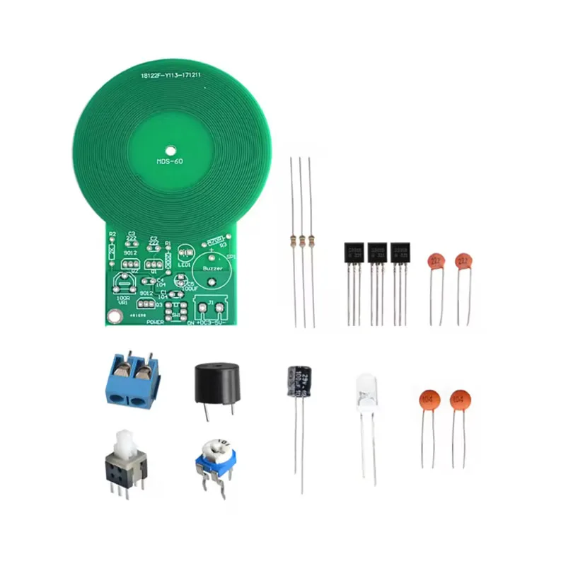 Metal Detector DIY Kit Non-Contact Electronic Sensor Module, Soldering Practice Project for Beginners, 3V-5V DC