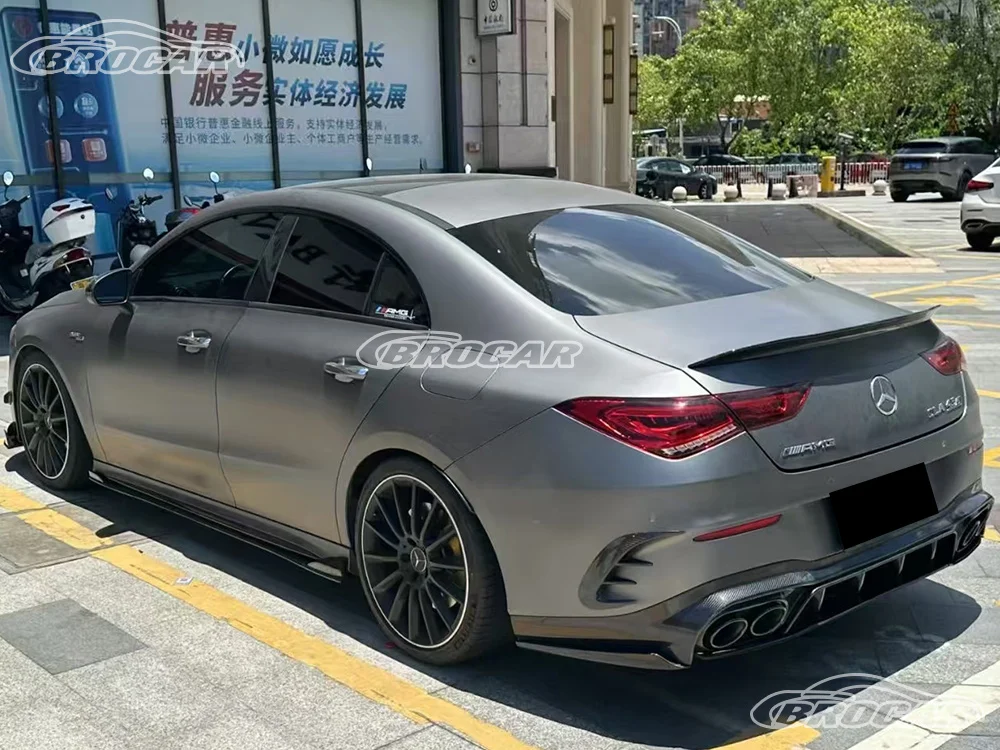 Для Mercedes-Benz CLA-Class W118 CLA260 220 200 45S 35 AMG 2020-2024 гг., высококачественный спойлер из АБС-пластика, спойлер багажника, крыла Для Mercedes-Benz CLA-Class W118 CLA260 220 200 45S 35 AMG 2020-2024 гг., высококачественный спойлер из АБС-пластика, спойлер багажника, крыла