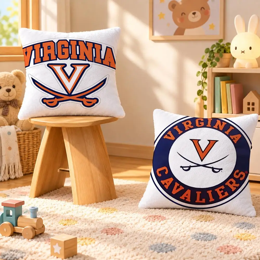 Brand Virginia Slims Retro Logo Cushion Cover Personalized Decorative Living Room Home Sofa Bedroom Office Car Decor
