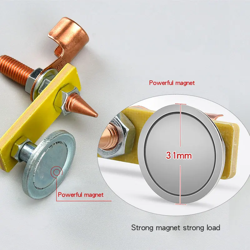 Metalworking Magnet Head Magnetic Ground Clamp Metal Plate Welding Support Tool Accessories