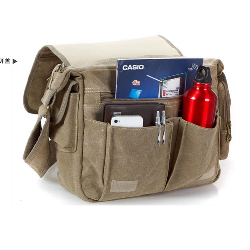 Men\'s Vintage Canvas Bag Men Casual Crossbody Bag For Men Messenger Bag Man Travel Shoulder Bags Bolsa Masculina High Quality