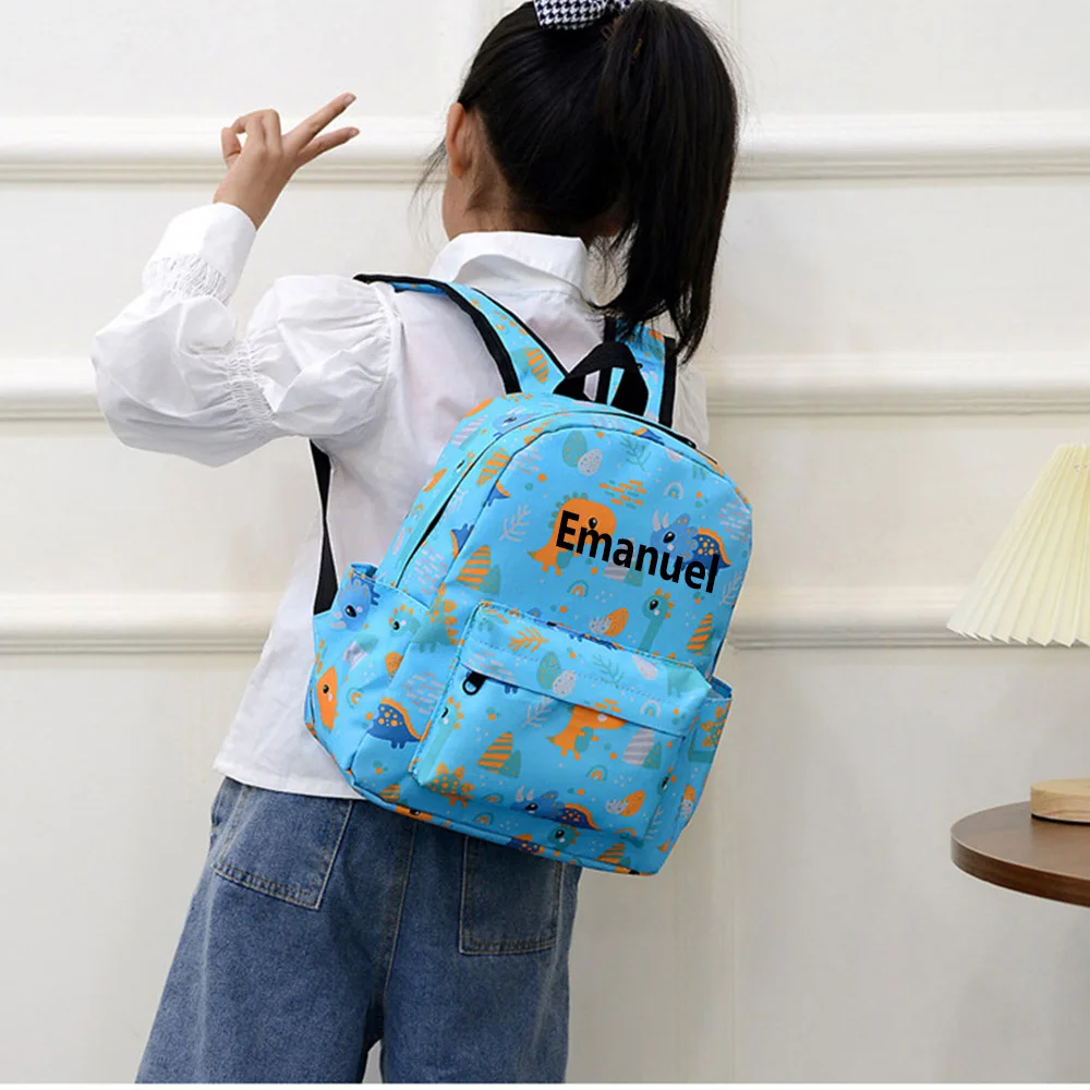 

Children's Backpack Kids Cartoon Kindergarten School Bag Embroidered Name Children's Day Gift Backpack Birthday Custom Name Bag