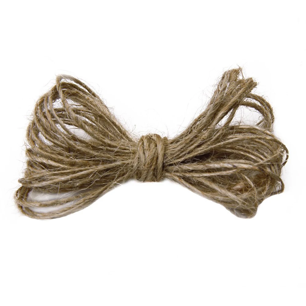 

30M Natural Sisal 1Mm Brown 2 Strands Strong Durable For Gift Box Packing Gardening Craftssisal Jute Twines 1Mm Jute Twine Diy