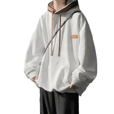 Herrtröjor Off White Hoodie Roliga kläderbjudanden Enkel koreansk stil pastellfärgad sweatshirt Billiga hiphop-huvtröjor för män 10 best sales tomma hoodies - №4