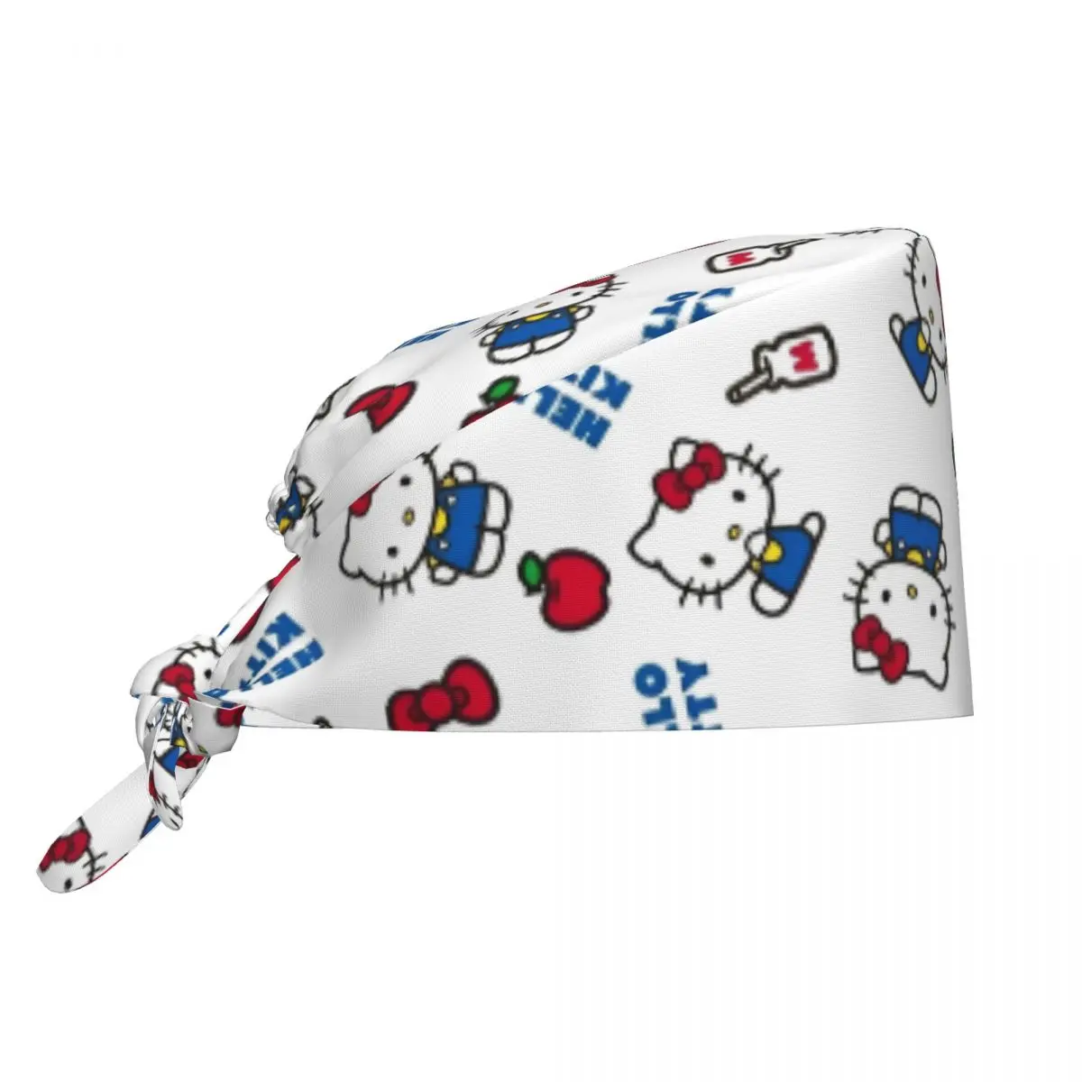 

Hello Kitty Apples Nurse Care Surgical Caps Nurse Dentist Spa Working Caps Hat Classic Men Women Scrubs Caps