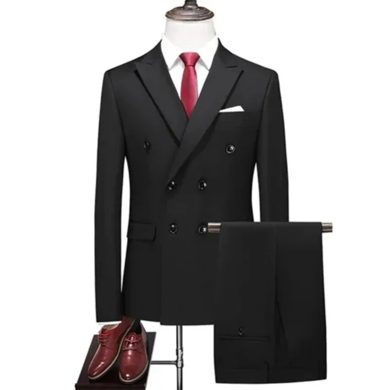 

Мужской костюм-двойка Slim Fit: элегантный пиджак и брюки для бизнеса, свадьбы и вечеринок. Подчеркните свой стиль.