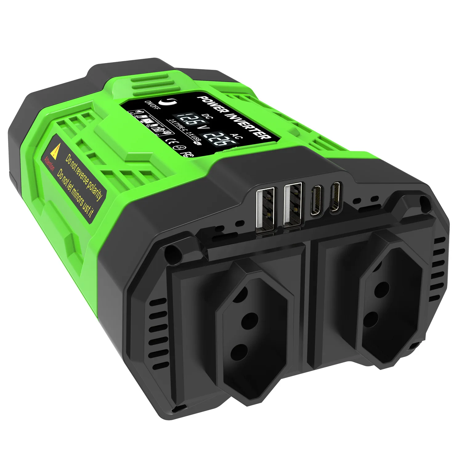 1200W Peak Car Power-Inverter DC Car Adapter Car Converter Transformer Converter 12V220V/110V Dual USB Inverter Car Appliances