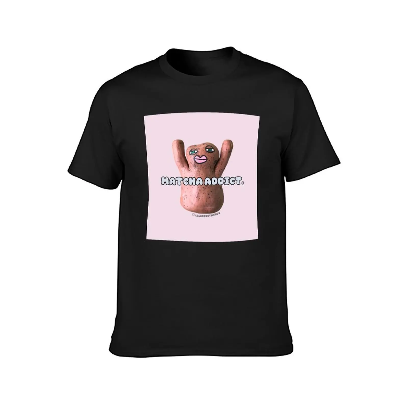 Matcha addict., Mr. Blob, blob, cute blob, v15 @lilsboobthangs ? T-Shirt Short sleeve tee funnys summer clothes t shirts for men