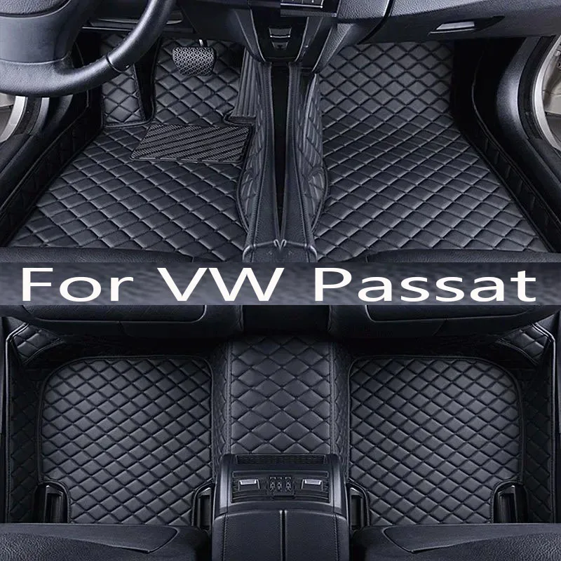 

Car Floor Mats For VW VW Passat B8 GT 2015~2022 Durable Rugs Protective Carpets Luxury Leather Mat Car Accessories 2016