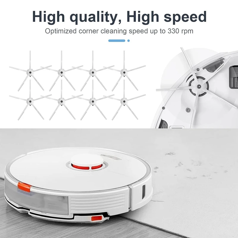 Replacement Side Brushes For Roborock S50/S51/S55/S5/E20/E25/C10/T6/T60/T65/S6 S7 S8 Vacuum Cleaner Accessories