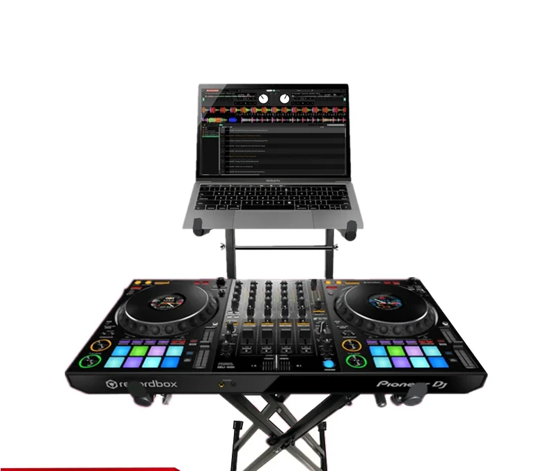 DJ Disk Bracket DJ Controller Bracket DJ Digital Disk Recorder Bracket Ancient X-Type Double Tube Rack Musical Instrument Rack