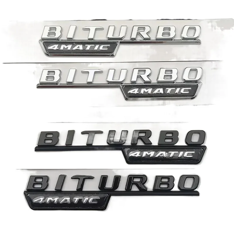 Badge de garde-boue de voiture 3D, pour Mercedes C43 E43 GLC43 GLE43 AMG W205 W204 W213 W212 W166 W167 BITURBO 4MATIC, accessoires avec Logo