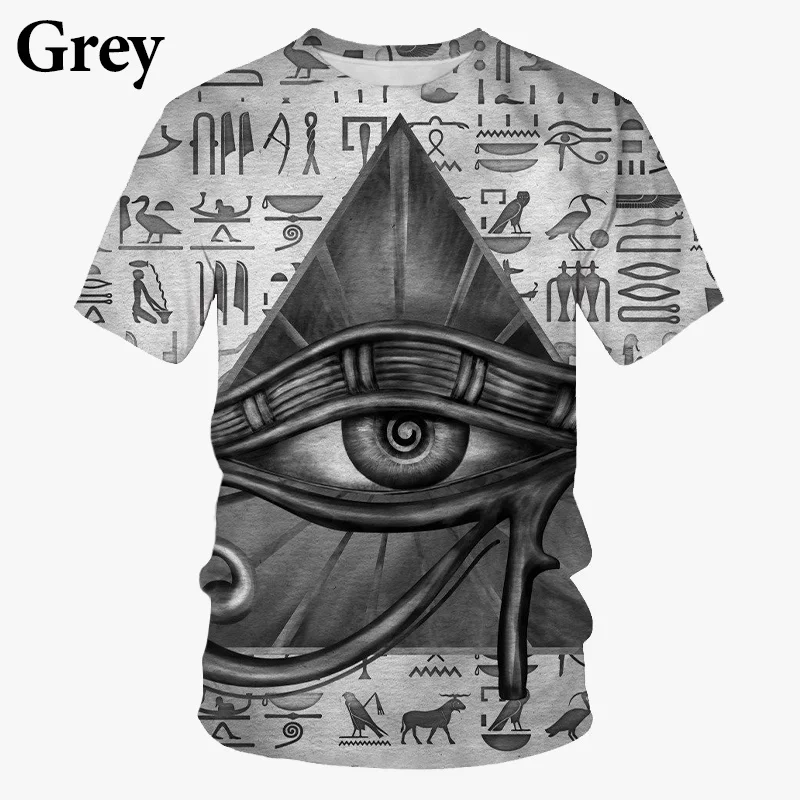 Summer New Fashion Personality Egypt Culture 3D Printing T Shirt Graphic Harajuku Street Men/Women Short Sleeve Tee