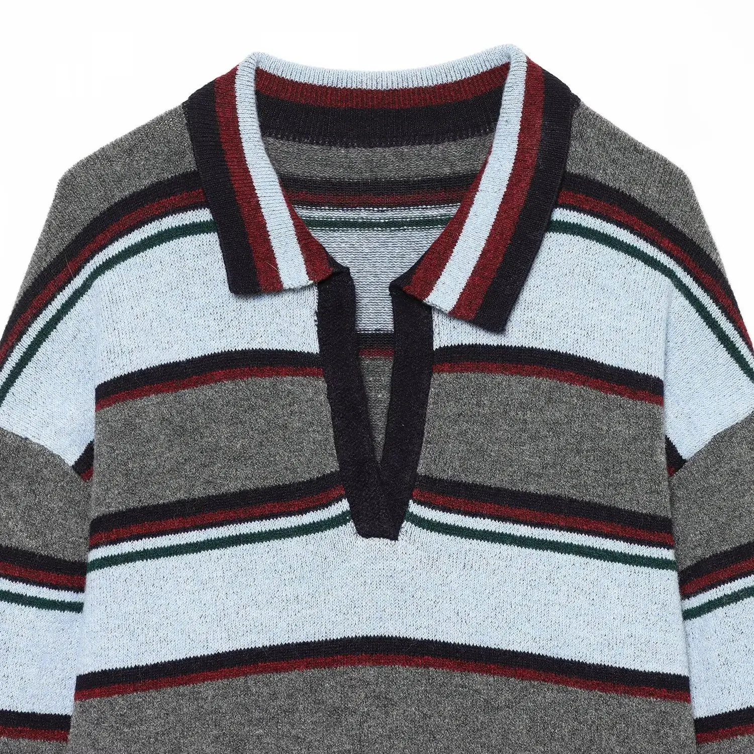 Comfortable Casual Striped Women's  Shirt JNLEAOG Autumn New Style Fashionable Breathable Polyester Long Sleeve Shirt