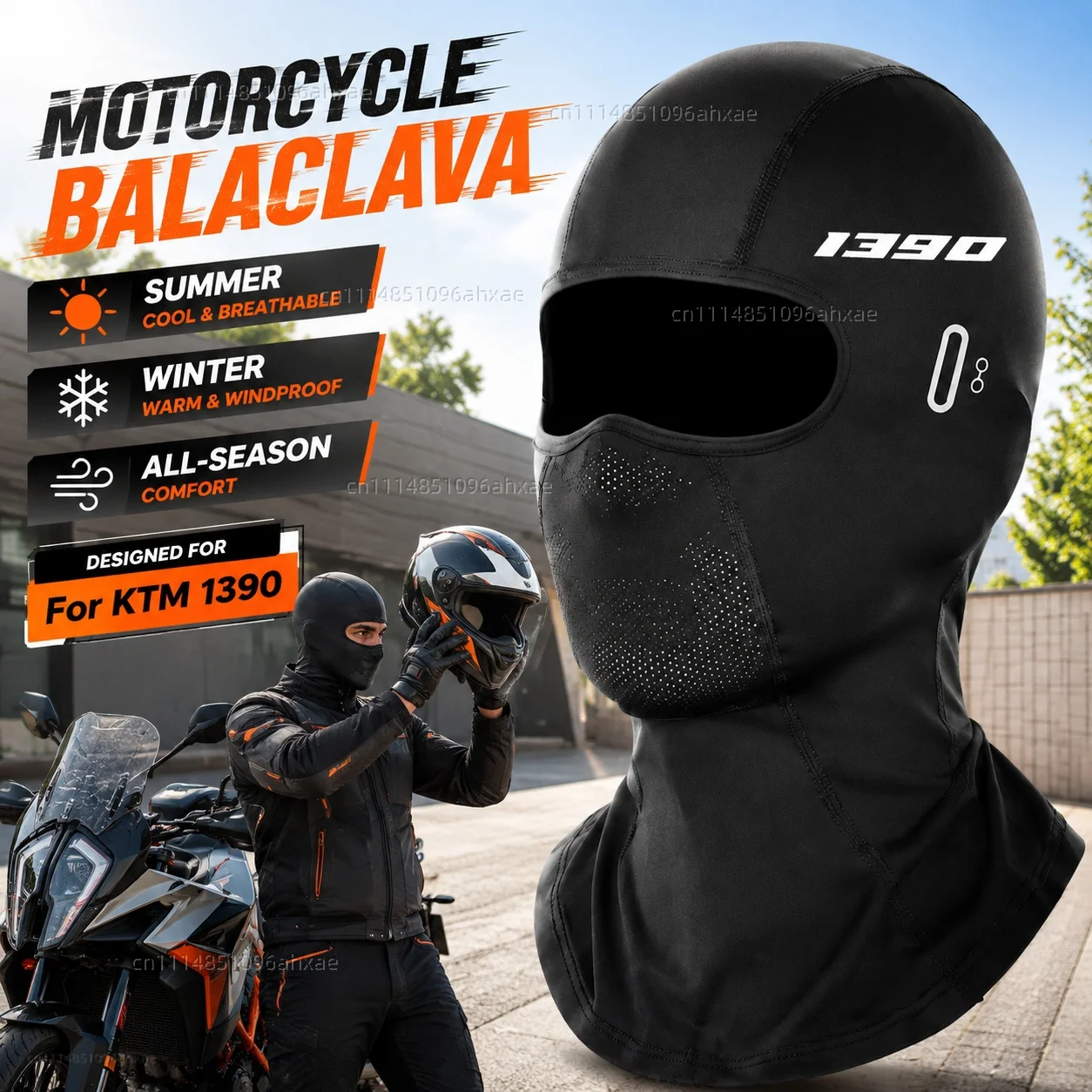 For KTM 1390 Super Adventure 1390 Super Duke R 2023+ Motorcycle Balaclava Summer Glasses Face Breathable Hole Winter Warm